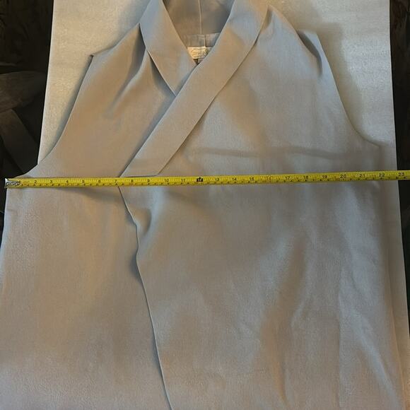 Mud Pie Harbor NEW Gray Duster Vest Lagenlook M/L Corporate Siren Slow Fashion - Picture 6 of 9